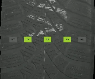 215/65 R17 WINTERREIFEN SKODA KODIAQ NS 17 ZOLL ALUMINIUM KOMPLETTSATZ 5-6MM - Bild 8