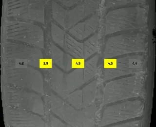 235/60 R18 103H WINTERREIFEN GLC W253 18 ZOLL ALUMINIUM KOMPLETTSATZ 4MM - Bild 8