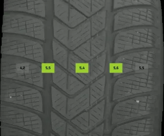 235/60 R18 103H WINTERREIFEN GLC W253 18 ZOLL ALUMINIUM KOMPLETTSATZ 4-5MM - Bild 5