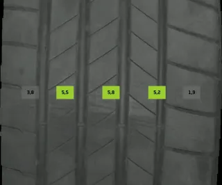 4x Sommerreifen 235/55 R17 103H Bridgestone Turanzat005 DOT 2521/2321 5-6mm - Bild 5