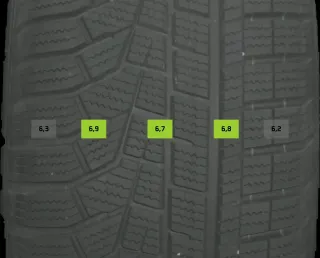 215/65 R17 99H WINTERREIFEN VW TIGUAN 5N 17 ZOLL STAHL KOMPLETTSATZ 5-6MM - Bild 6