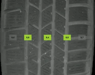235/55 R19 101H WINTERREIFEN BLANKO 19 ZOLL ALUMINIUM KOMPLETTSATZ 6MM - Bild 19