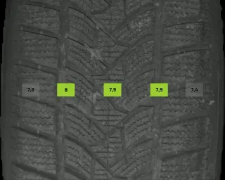 215/60 R17 96H WINTERREIFEN AUDI Q3 8U 17 ZOLL ALU KOMPLETTSATZ 4-7MM - Bild 7
