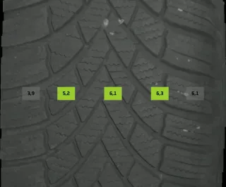 215/65 R17 WINTERREIFEN VW TIGUAN 5N (II) 17 ZOLL ALU KOMPLETTSATZ 5NA071497 - Bild 5