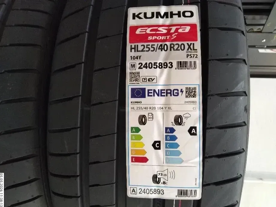 2x Sommerreifen 255/40 R20 104y Kumho Ecsta 7mm 4325 - Bild 1