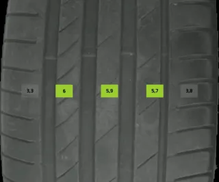 4x Sommerreifen 255/40 R20 99y Kumho Ecsta DOT 1621 5-6mm - Bild 2