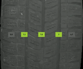 225/55 R17 109T WINTERREIFEN VITO W447 17 ZOLL STAHL KOMPLETTSATZ 5-6MM - Bild 7