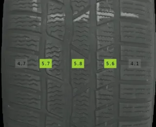 225/55 R17 101V WINTERREIFEN V-KLASSE W447 17 ZOLL ALU KOMPLETTSATZ 5-6MM - Bild 6