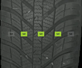 195/65 R15 91H WINTERREIFEN VW CADDY 2K 15 ZOLL ALU KOMPLETTSATZ 2K0601025 - Bild 5