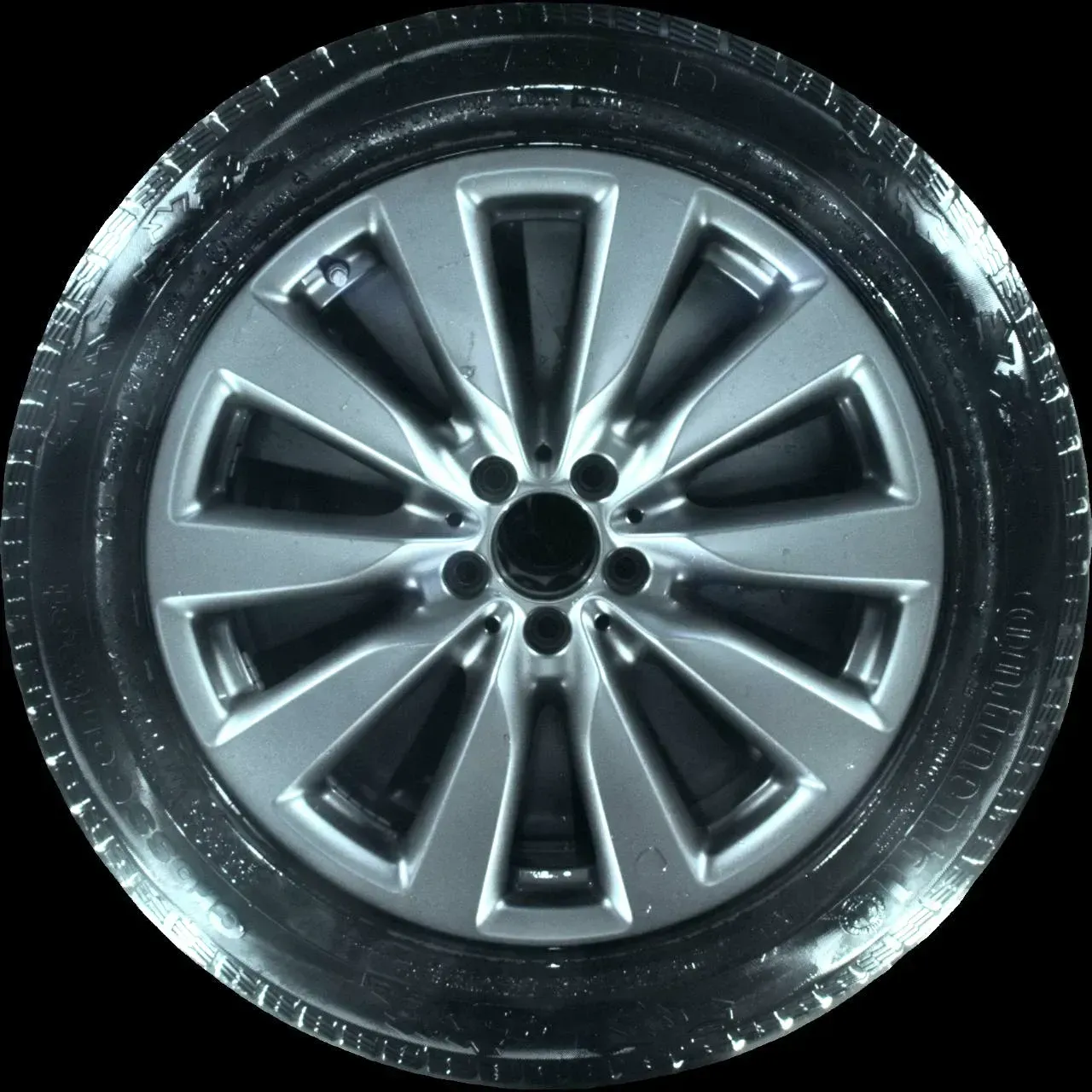 235/55 R19 101H WINTERREIFEN BLANKO 19 ZOLL ALUMINIUM KOMPLETTSATZ 6MM - Bild 1